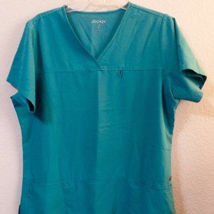 Jockey Large Teal Green Tops Scrubs Shirts